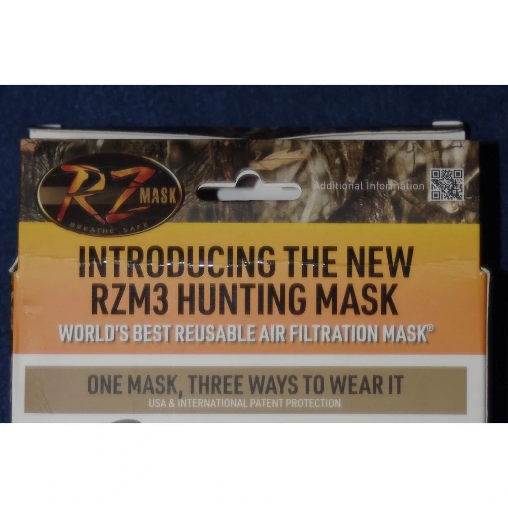 NEW RZ Mask RZM3 Hunting‎ Mask NIB Camo Scent Blocking Small S